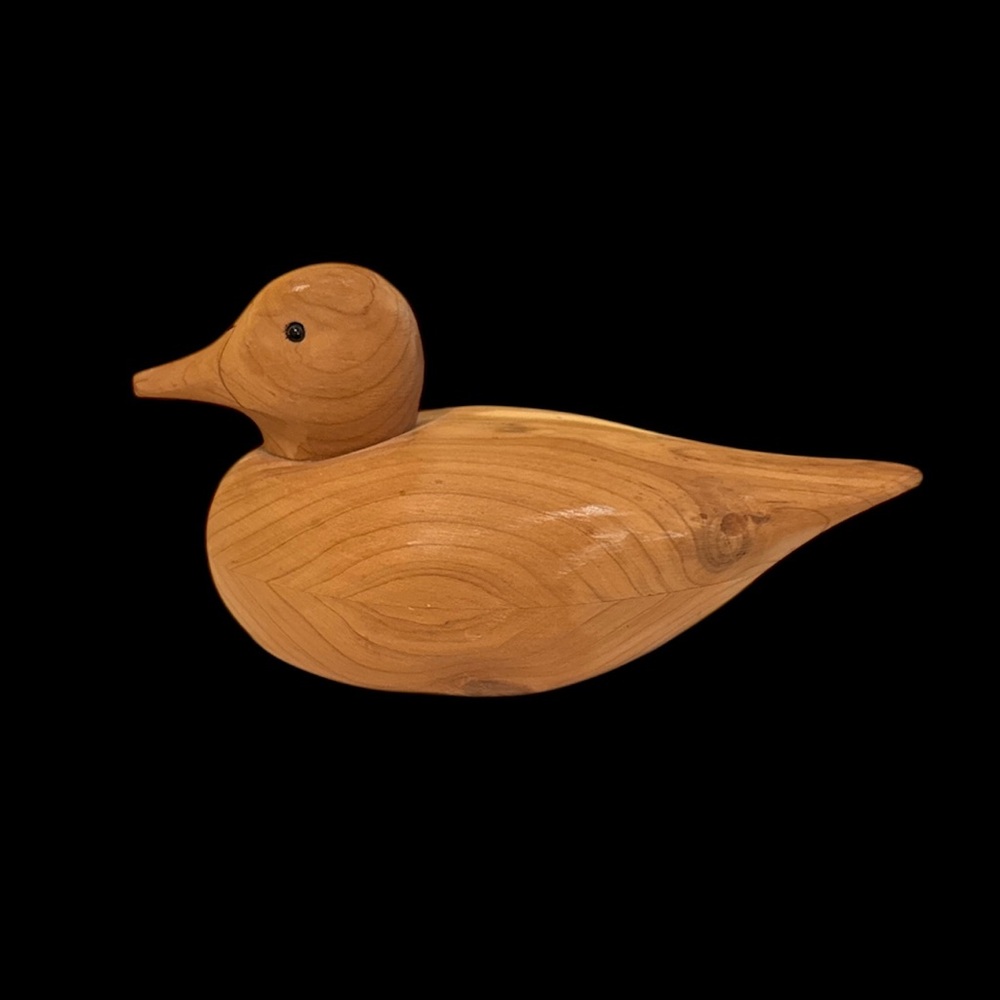 Carved Wooden Duck Decoy  Carved by Dux Dekes